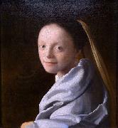 Johannes Vermeer Study of a young woman painting